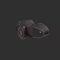 Vintage Black Leather Wheeled Bag With Classic Design And Stylish Details