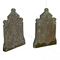 Ancient Weathered Stone Wood Decorative Steles With Textured Surface For Garden