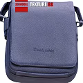 Blue Leather David Jones Shoulder Bags With Zipper Closure And Adjustable Straps