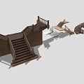 Various Wooden Staircase Designs With Handrails And Steps For Home Interiors