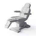 White Adjustable Medical Examination Chair With Ergonomic Design And Stable Base