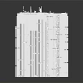 Modern High Rise Building With Vertical Lines And Layered White Facade Structure