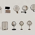 Stylish Vanity Mirrors With Various Designs Gold Frames And Stands For Home Decor