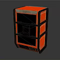 Durable Red and Black Electronic Equipment With Multi layered Metal Frame And Front Panel