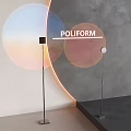 Modern sunset lamp sunset lamp large aperture atmosphere lamp fill light photography floor lamp sunset lamp 3d model