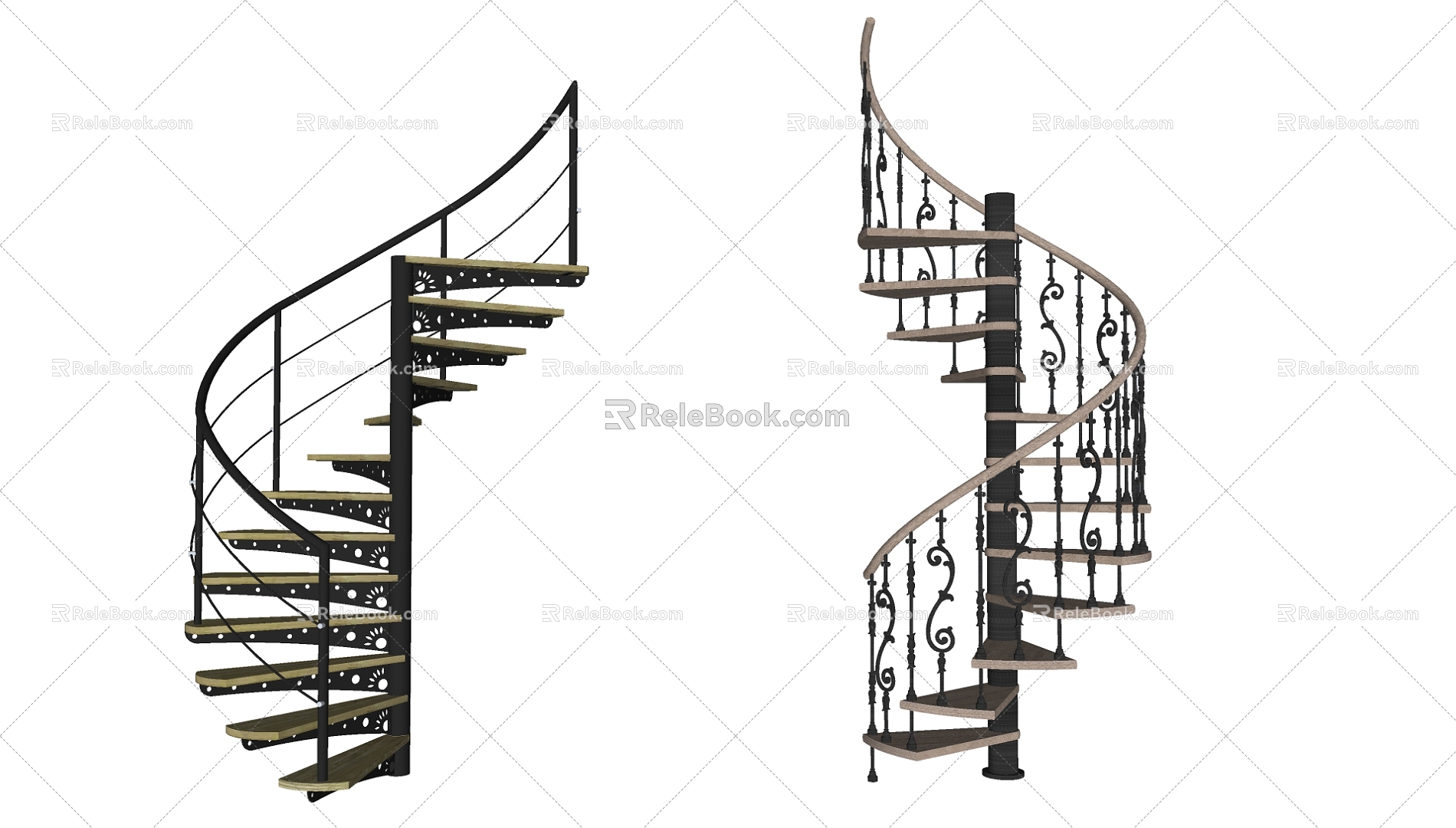 revolving staircase 3d model