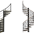 revolving staircase 3d model