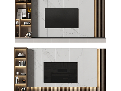 Modern TV Background Cabinet model