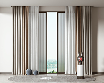 Modern Curtains 3d model