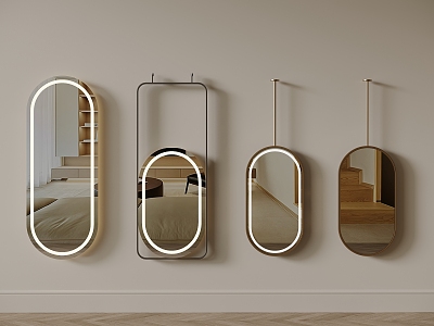 Full-body mirror Hanging mirror Smart mirror model