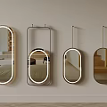 Full-body mirror Hanging mirror Smart mirror 3d model