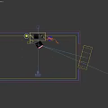 Modern Minimalist Desk Chair Set With Floor Lamp Vase Branches And Wall Artwork
