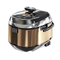 Sleek Modern Electric Rice Cooker With Digital Control And Non Stick Pot