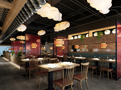 New Chinese Restaurant 3d model