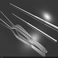 Stainless Steel Surgical Medical Instruments Including Tweezers Probe And Dissection Tools