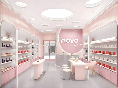 Modern Internet Celebrity Beauty Shop 3d model