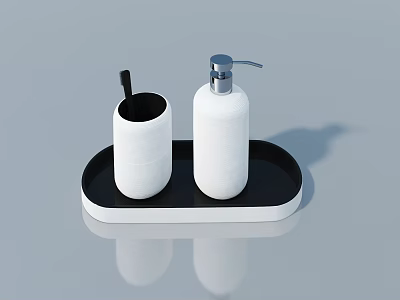 White Hinged Door Design With Black Accent And Modern Elements 3d model