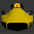 Sleek Yellow Single Kayak Design With Comfortable Black Seat And Handles