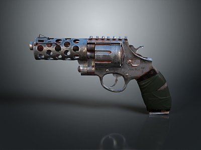 revolver pistol semi-automatic pistol automatic pistol modern weapon hot weapon 3d model