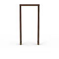 Brown Wooden Structural Components With Vertical Design And Smooth Surface Finish