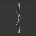 Decorative Medieval Sword With Silver Blade Red Hilt And Spiked Design