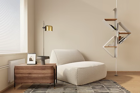 Modern Single Sofa Leisure Chair 3d model