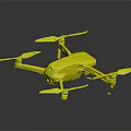 Red Bull Branded Quadcopter Drone With Blue Body And Red Propellers