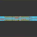 Canal Lock System With Ships Passing Through Lock Gates And Water Channels
