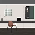 Modern study 3d model