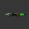 Green Motocross Motorcycle Featuring 624 Racing Number Stylish Graphics And Knobby Tires