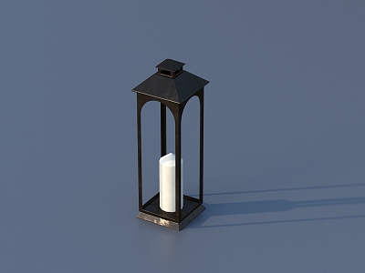 Modern candle lamp 3d model