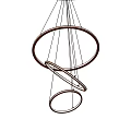 Modern Geometric Circular Ring Pendant Light With Multiple Rings Design For Contemporary Spaces