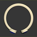 Elegant Silver Cuff Bracelet Modern Design With Two Blue Gemstones And Polished Surface