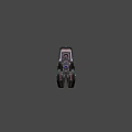 Futuristic Sci Fi Weapon With Metallic Body Blue Illumination Modular Design And Advanced Features