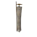 Modern Wall Lamp With Slim Metal Structure And Grid Design For Indoor Decor