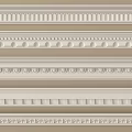 Various Decorative Ceiling Moldings With Intricate Patterns For Interior Design 3d model