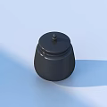 Black Household Storage Container With Lid Simple Modern Design For Daily Use