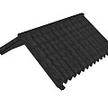 Eaves Roof Tile Tile 3d model