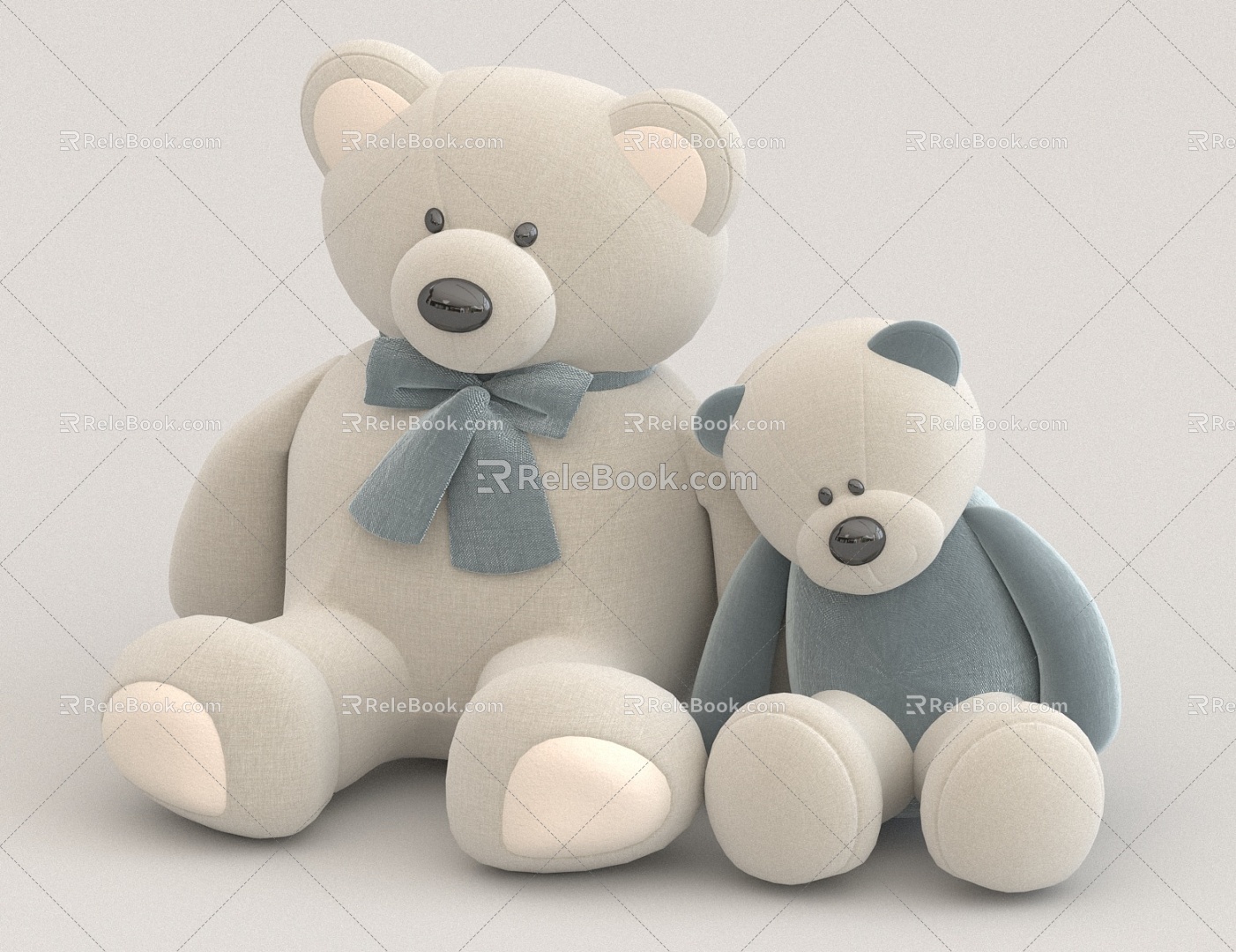 Plush teddy bear 3d model