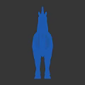 Two Detailed White Unicorn Sculptures Standing Against Black Background