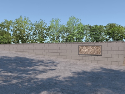 Retaining wall 3d model