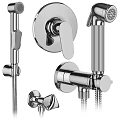 Modern Chrome Bathroom And Kitchen Faucet Designs With Handheld Sprayer Wall Mounted Taps
