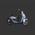 Scooter Motorcycle Two-wheeled Motocross Motorcycle Road Race Motorcycle Motor Vehicle 3d model