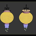 Decorative Hanging Lanterns With Intricate Floral Patterns Golden Frames And Tassel Decorations