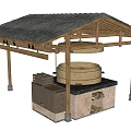 Traditional Ceiling Design With Tile Roof And Wooden Details