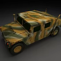 Military Style Utility Vehicle With Camouflage Paint And Off Road Tires Rugged Exterior