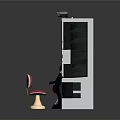 Classic Casino Room Setup With Jackpot Slot Machine Vending Machine Chair And Stool