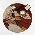 Modern Round Carpet 3d model
