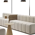 Modern deck sofa deck combination 3d model
