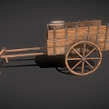 Trolley Carriage Earth Trolley Game Trolley Trolley Wood Trolley Wood Trolley Ancient Wooden Trolley Low Face Number Low Model Simple Model Video Level Realism 3d model